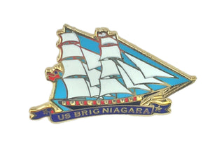 US Brig Niagara Enameled Lapel Pin